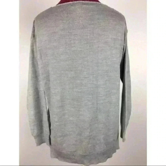 Hannah Sweater Size S/s Gray slit slide Pullover - Picture 6 of 9